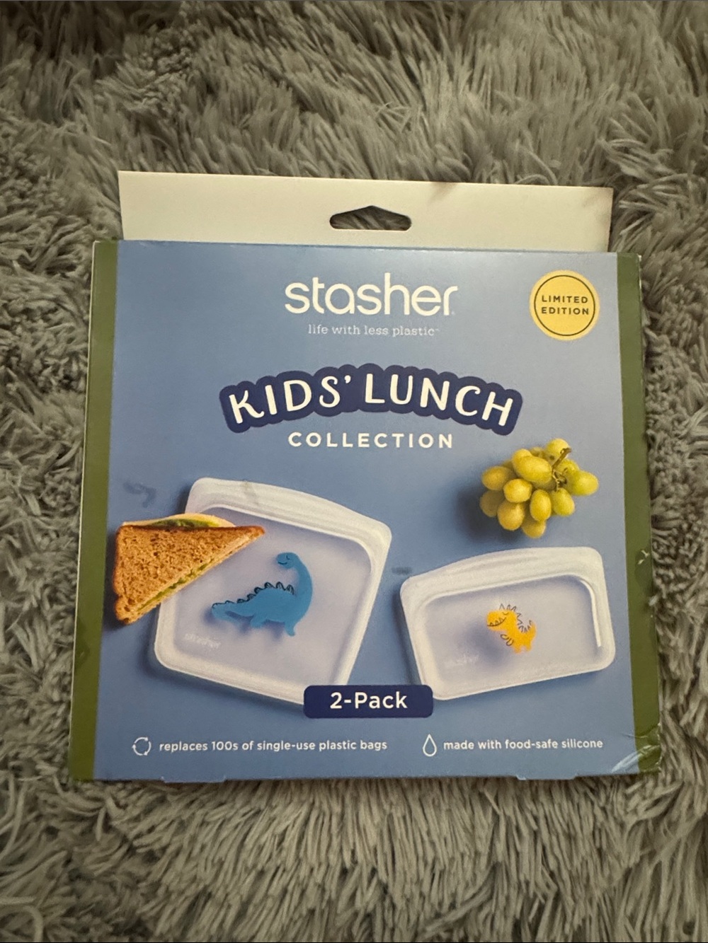 Stasher Kids' Lunch Silicone Food Bag 2-Pack